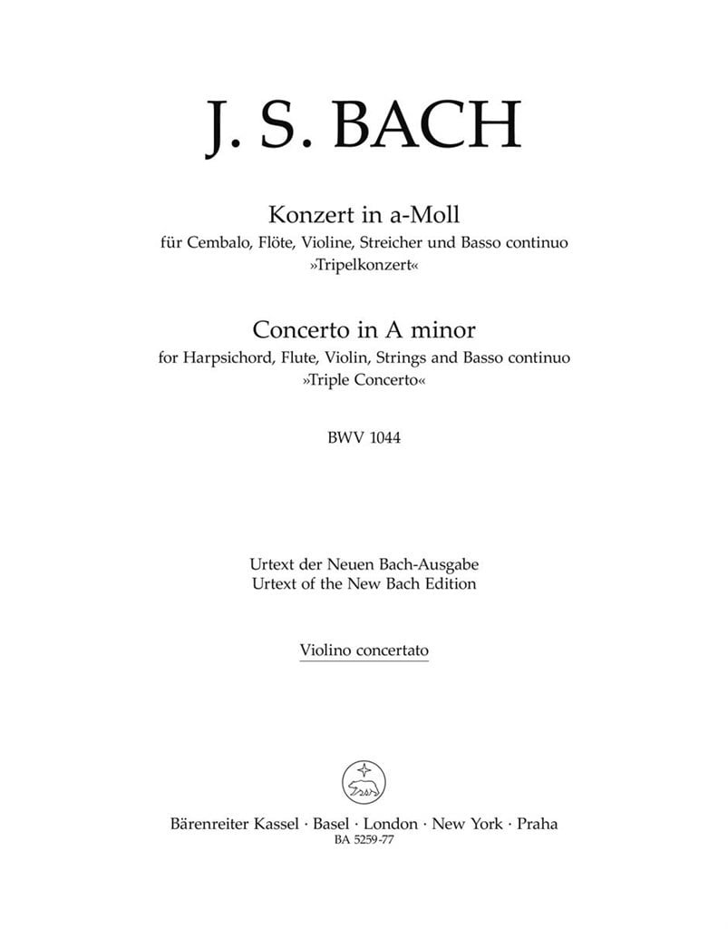 Concerto in A minor BWV 1044